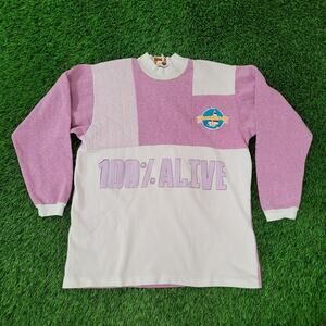 Vintage 80s Hobie 18 Sailboat Surfer Shirt S/M 21x25 Pink White